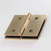 FORGE SHOWER HINGE GLASS TO GLASS BIFOLD 10mm glass - Brushed Brass